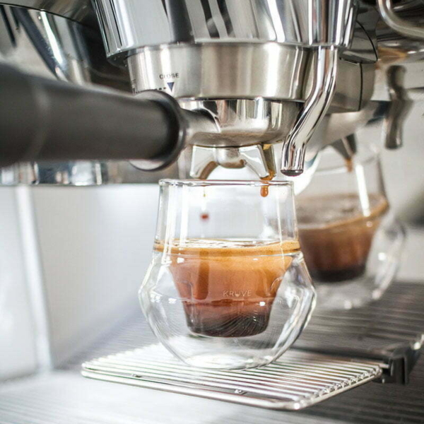 זוג כוסות אספרסו מהפכניות Kruve EQ Propel Espresso Glasses
