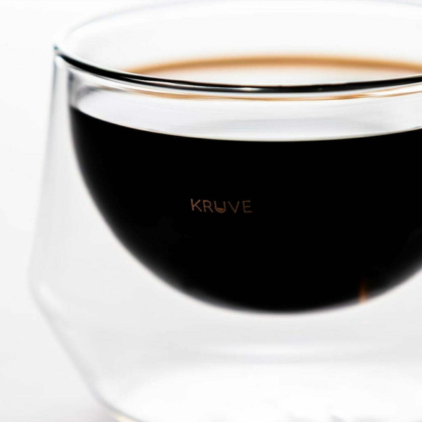 זוג כוסות דופן כפולה קרוב קפוצ'ינו 200 מ"ל Kruve Imagine Glasses