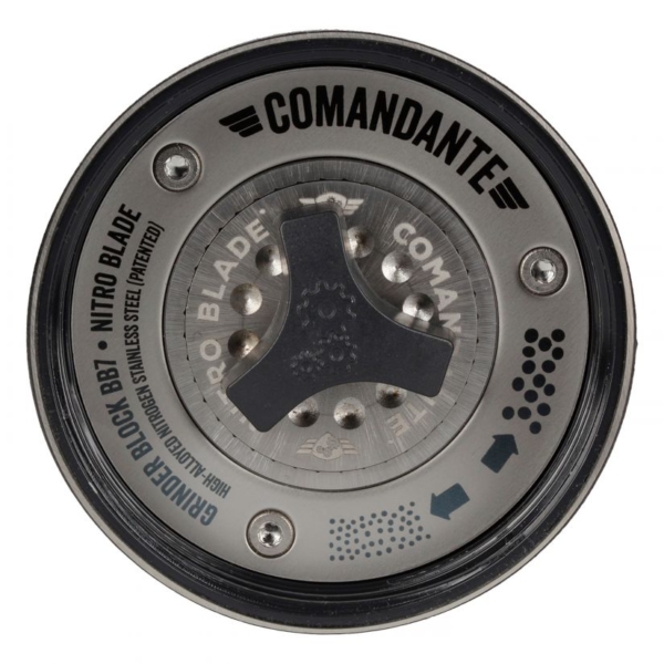 מטחנת קפה ידנית קומנדנטה צבע לגונה Comandante MK4 Nitro Blade Special Coating Alpine Lagoon
