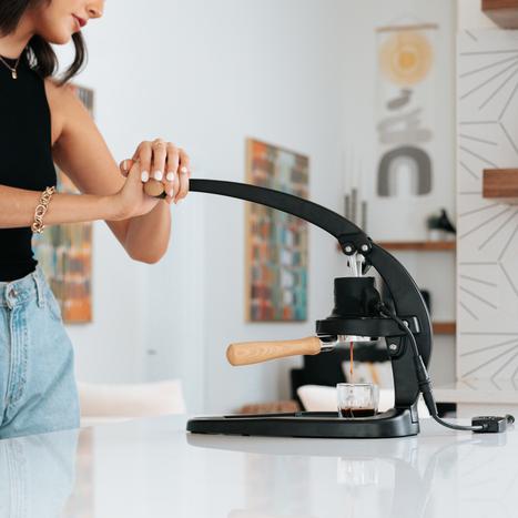 מכונת קפה מנוף פלייר חשמלי Flair 58 electric Espresso Maker Black שחור