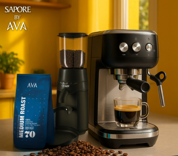 סט אספרסו מקצועי לבית- Breville Bambino + Graef PMC702 וחצי קילו קפה מתנה!