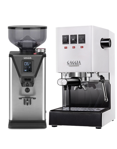 מבצע חגים - מכונת קפה Gaggia Classic PRO + מטחנת קפה Gaggia grinder MDF 55 !