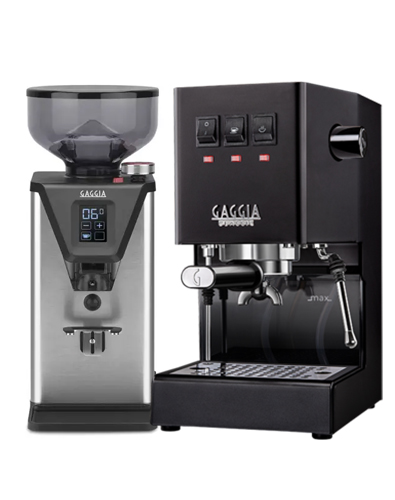 מבצע חגים - מכונת קפה Gaggia Classic PRO + מטחנת קפה Gaggia grinder MDF 55 !