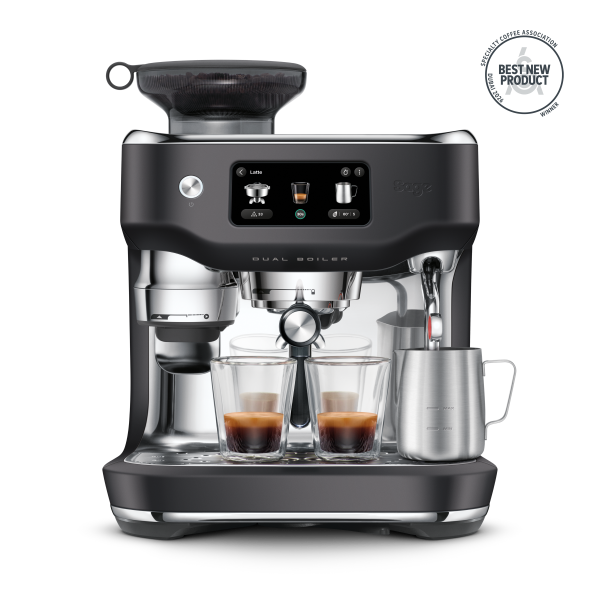 מכונת קפה מקצועית the Oracle® Dual Boiler SES995BTR + קילו קפה + קנוקבוקס + נוזל ניקוי מתנה!